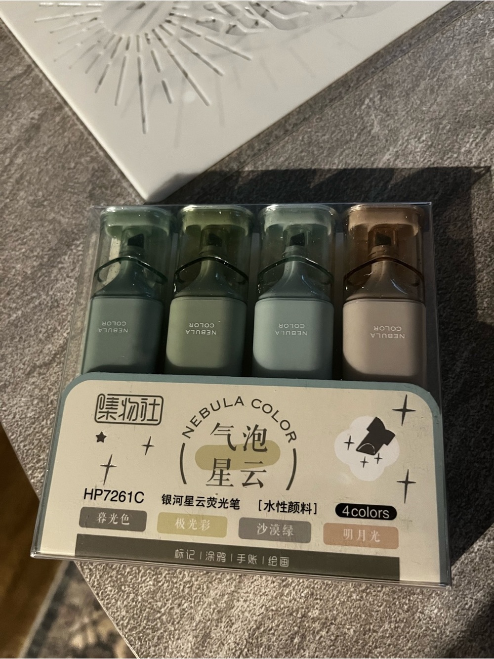 Glitter highlighter NIB Set - Green SCHEME Pack